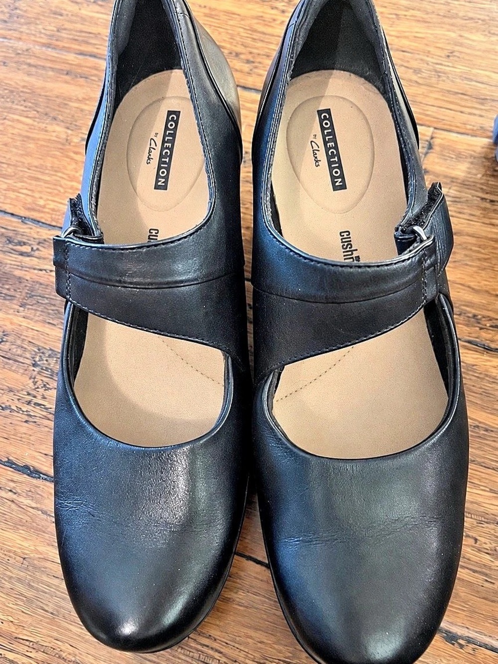 SoftWalk Collection Black Mary Jane Heels